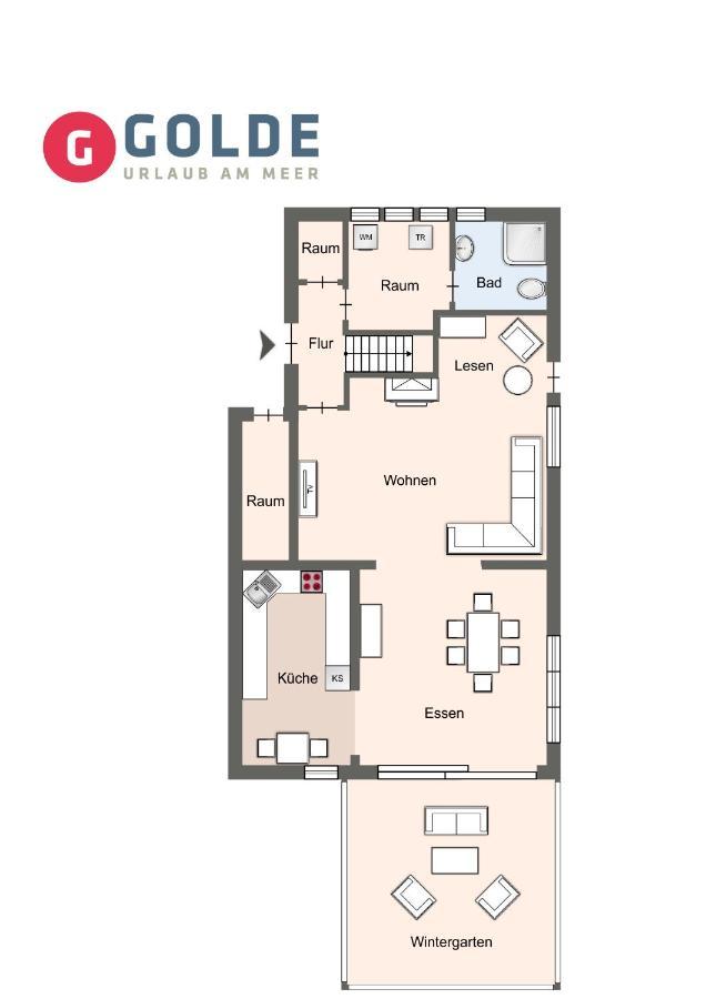 Вилла Hus Duenenkieker Spo Hus Duenenkieker Spo Санкт-Петер-Ординг Экстерьер фото